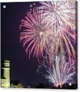 Hunstanton Fireworks Display 2017 In Norfolk Uk Acrylic Print