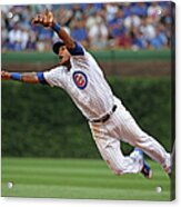 Hunter Pence And Addison Russell Acrylic Print