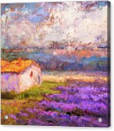 In The Midst Of Lavender Acrylic Print