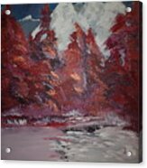 I See Red Painting # 293 Acrylic Print