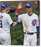 Ian Happ And Albert Almora Acrylic Print