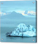 Iceberg In Jokulsarlon Lagoon Acrylic Print