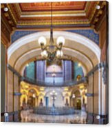 Illinois State Capitol Interior - Second Floor Rotunda Acrylic Print