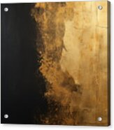 Illusion Of Opulence - Black Gold Wall Art Acrylic Print