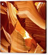 In The Desert There Is Only Sand - Antelope Canyon. Page, Arizona Acrylic Print