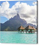 In The Lagoon Of Bora Bora, Polynesia Acrylic Print