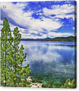 Incline Shoreline Panorama, Lake Tahoe, Nevada Acrylic Print