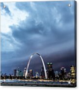 Incoming At The Arch Acrylic Print