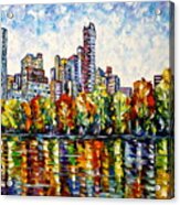Indian Summer In The Central Park Acrylic Print