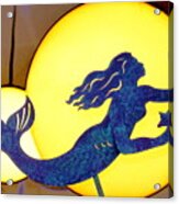 Indigo Mermaid Acrylic Print