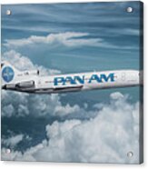 Inflight View Of A Pan American Boeing 727 Acrylic Print