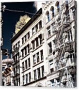 Infrared Building Angles In New York City Acrylic Print