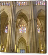 Interior Of The Cathedral Of Toledo Acrylic Print