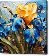 Iris Bloom Acrylic Print