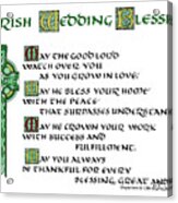 Irish Wedding Blessing Acrylic Print