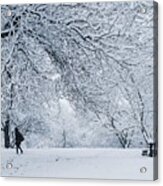 Isham Park, Snow Acrylic Print