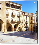 Isit To The Historic Center Of Calaceite, Aragon, Spain - Orton Acrylic Print