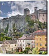 Italian Castle - Landi Castle Of Bardi - Italy Acrylic Print