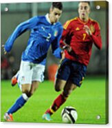 Italy U21 v Spain U21 - Under 21 International Friendly Acrylic Print