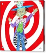 It's A Mad, Mad, Mad, Mad Tea Party -- Humorous Mad Hatter Portrait Acrylic Print