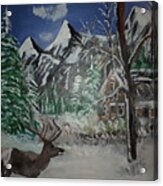 Its Cold Anyone Home Painting # 126 Acrylic Print
