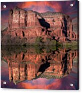 Jack's Canyon Reflection Acrylic Print
