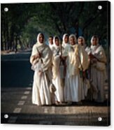 Jain Nuns In Gujarat. Acrylic Print