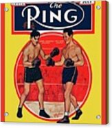 James Braddock V Max Baer Wall Art Poster Of Ring Mag Cover 1935 Acrylic Print