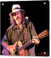 James Mcmurtry Live On Stage Acrylic Print