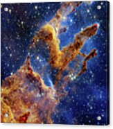 James Webb Space Telescope - Pillars Of Creation - Nircam Image Acrylic Print