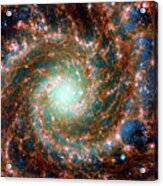 James Webb Space Telescope - The Phantom Galaxy Across The Spectrum Acrylic Print