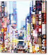 Japan Drift Collection - City Lights Acrylic Print
