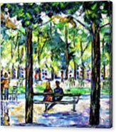 Jardin Des Tuileries, Paris Acrylic Print