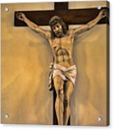 Jesus On The Cross Acrylic Print