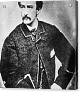 John Wilkes Booth Mug Shot Mugshot Vertical Acrylic Print
