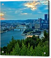 July Morning Over The Allegheny River Acrylic Print