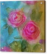 Just A Quick Rose Painting Acrylic Print