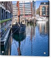 Katharine Docks Acrylic Print