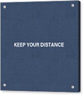 Keep Your Distance- Art By Linda Woods Acrylic Print