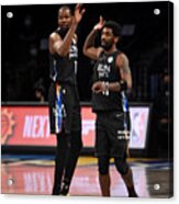 Kevin Durant And Kyrie Irving Acrylic Print