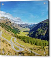 Klausenpass Panorama, Switzerland Acrylic Print