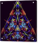 Kosmic Kreation Pyramid Mandala Acrylic Print