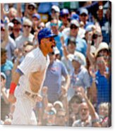 Kyle Schwarber And Willson Contreras Acrylic Print