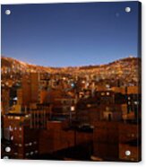La Paz Cityscape, Bolivia Acrylic Print