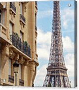 La Tour Eiffel From Avenue De Camoens Acrylic Print