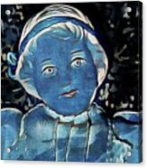 Lady In Blue Acrylic Print