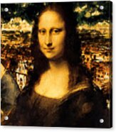 Lady With An Ermine, Mona Lisa, And La Belle Ferronniere - Digital Recreation Acrylic Print
