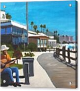 Laguna Beach Boardwalk Acrylic Print