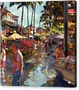 Lahaina, Hawaii, Usa Summer Scene Wall Art Acrylic Print