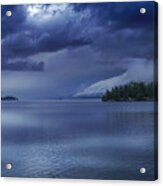 Lake And Storm Clouds Acrylic Print